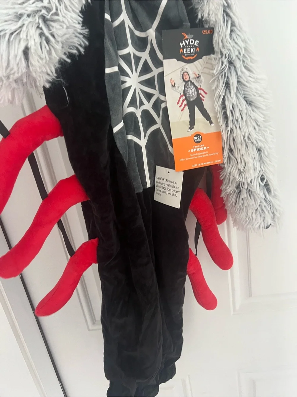 Halloween Hyde and Eek! Boutique Spider Toddler Jumpsuit Costume Size 2-3T